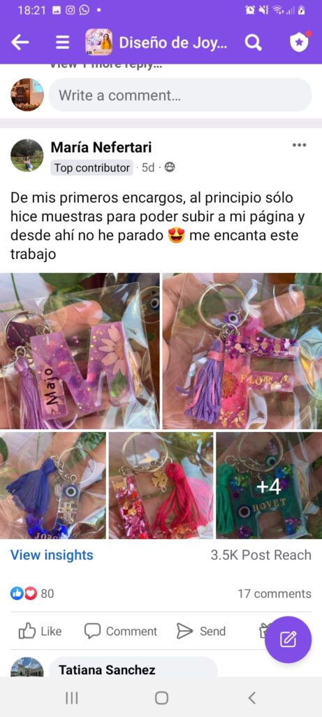 Testimonio 4 curso de Joyeria