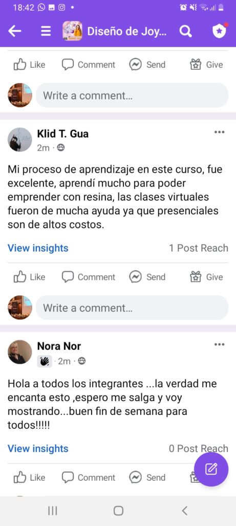 Testimonio 8 curso de joyeria